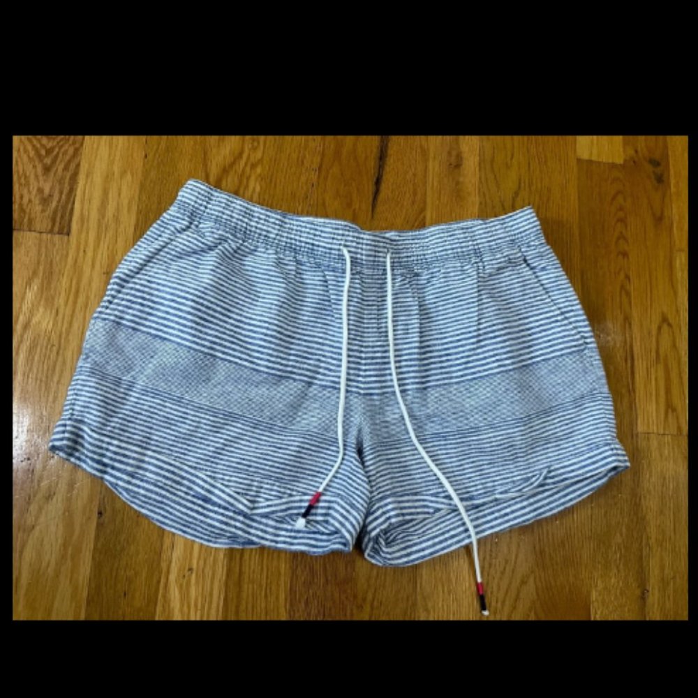 Vineyard Vines Linen Stripe Drawstring Shorts